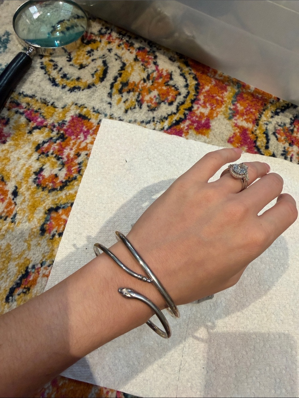 Tiffany & Co. Silver Snake Wrap Bracelet